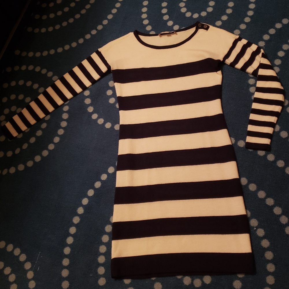 Ann Taylor Loft striped sweater dress